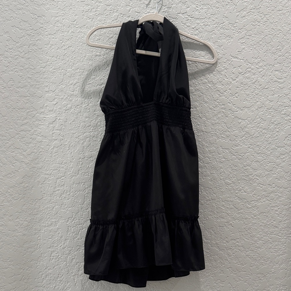 CELINA MOON Black Backless Dress